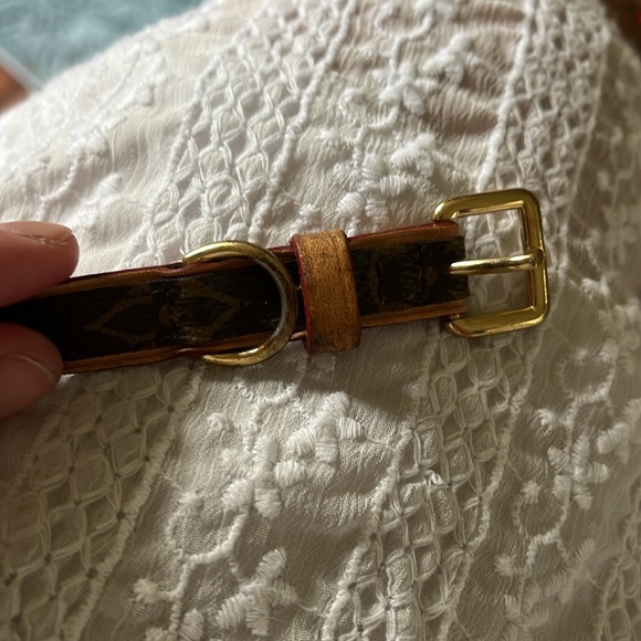 Louis Vuitton monogram dog collar and leash set - Picture 5 of 8